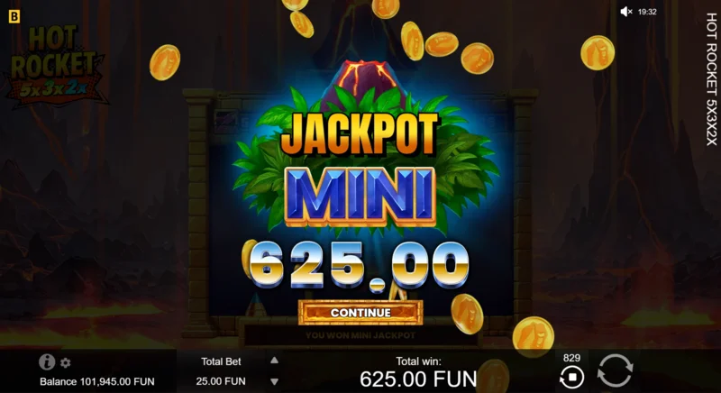 Hot Rocket 5x 3x 2x - Jackpot Maksimal x1000